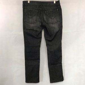 White House Black Market Slim Ankle Black Jeans